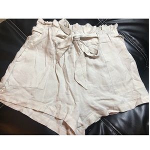 Cream Flowy Shorts!